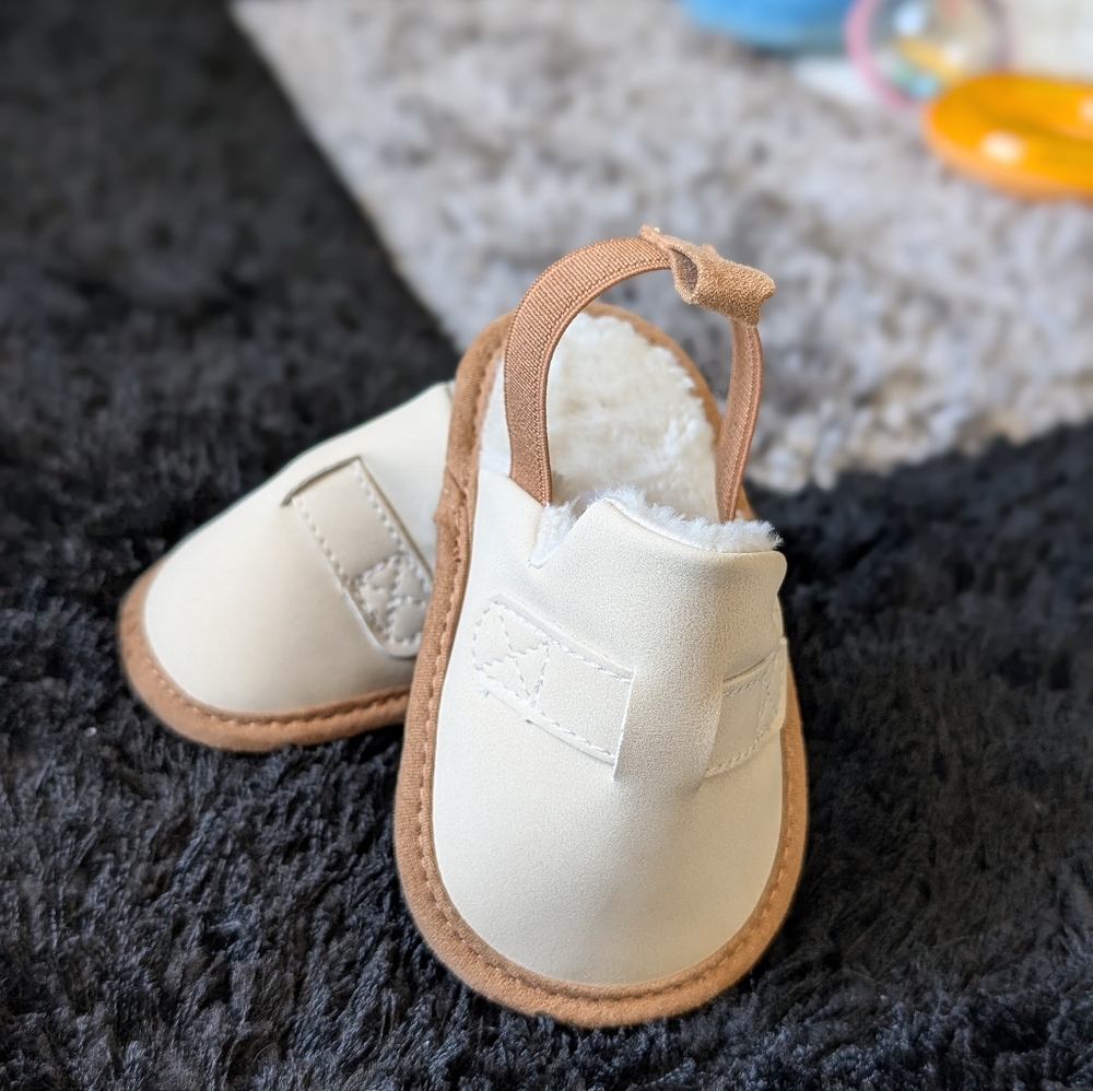 Cozy Cream Baby Shoes
